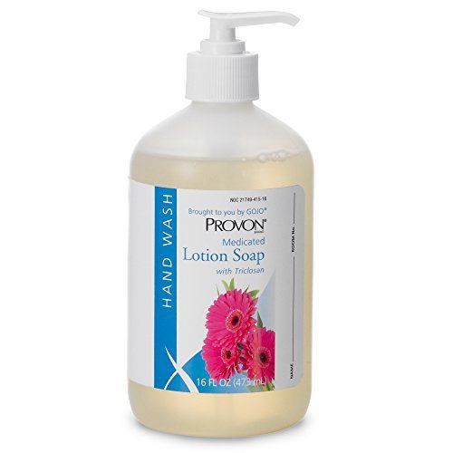 PROVON 4253-12 Medicated Lotion Soap with Triclosan, 16 fl. oz. Pump Bottle Case