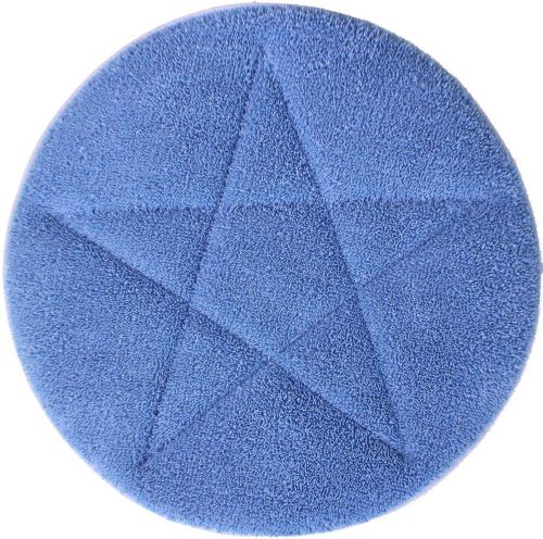 21&#034; Blue Microfiber Carpet Bonnets - 6 Pack