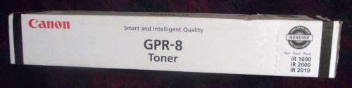 GPR-8 Genuine Canon Black Noir Negro Preto Toner ImageRunner 1600 1610 2000 2010