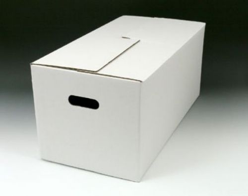 24 X 12 X 10-1/4 File Storage Box - White (200-lb. Test / 32-lb. ECT) (25 -