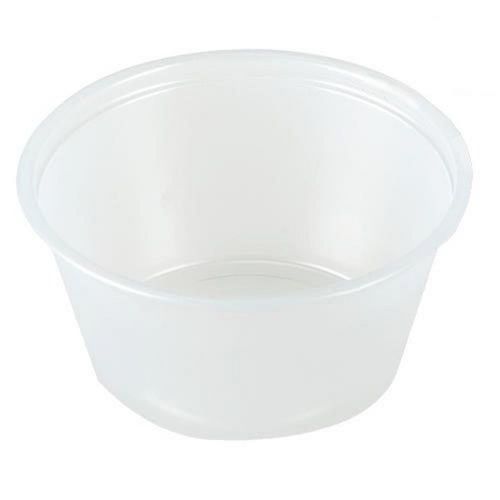 Dart solo conex complements 4 oz. translucent plastic disposable souffle / po... for sale