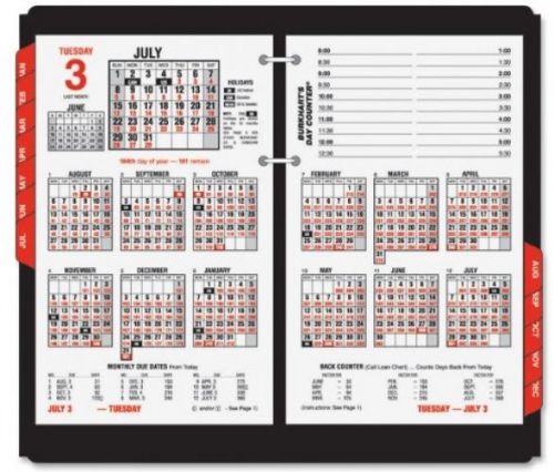 AT-A-GLANCE E71250 Burkhart&#039;s Day Counter Desk Calendar Refill, 4 1/2 X 7 3/8,