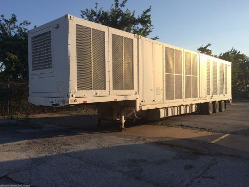Cummins onan generator 600kw 900hp 97 hrs mobile heating cooling 1000 gal tank for sale