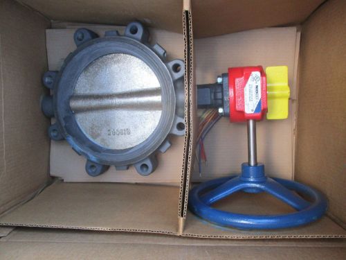 8&#034; NIBCO LD-3510-8 DI LUG STYLE GEAR OP BUTTERFLY VALVE WITH SWITCH