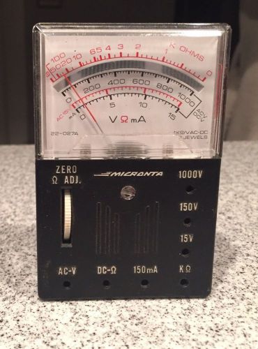 Vintage Micronta Radio Shack Tandy 1000 ohm/volt Multitester 22-027A
