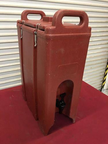 5 Gallon Cambro Insulated Drink Dispenser LCD 500 #5350 Brown NSF Catering Hot
