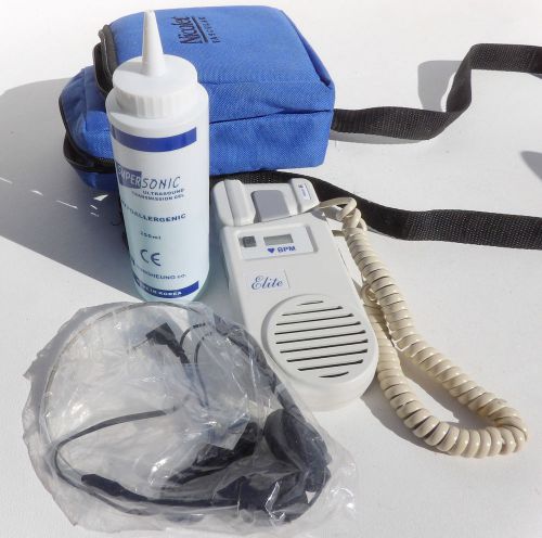 Nicolet Elite 200 Vascular OB Fetal Doppler Heart Monitor With Case &amp; Extras