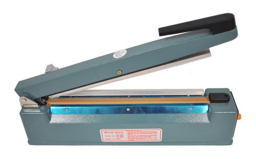 Impulse sealer &amp; cutter 12&#034; (300) heavy duty aluminum manual heat plastic films for sale