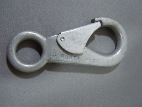 Galvanized boat line rope snap, industrial snap closed eyelet #3 n&amp;j wilcox crit for sale