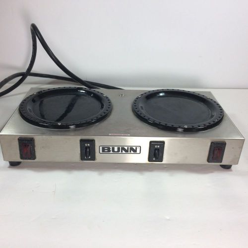 Bunn Dual 2-Burner Coffee Pot Warmer WX-2 Table Top Stainless Steel