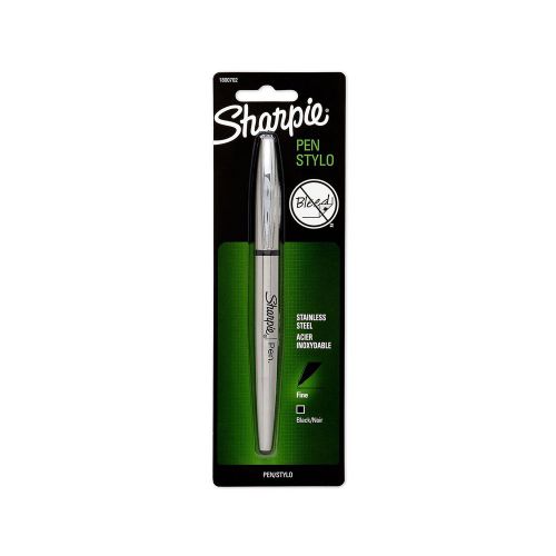 Sharpie Stainless Steel Grip Pen Fine Point Black 1-Count Single