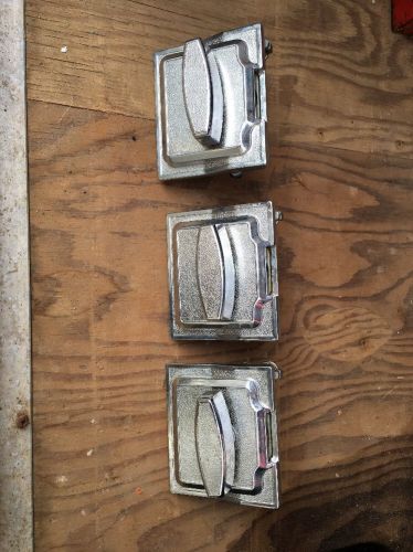 Set (3) 1-800 Vending Candy Machine Chrome Coin Mechanism Quarter 25 Cents 1800