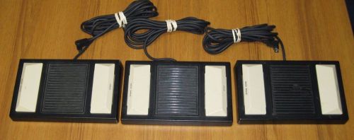 Lot of 3 Panasonic RP-2692 Foot Pedal Switch for Transcribers