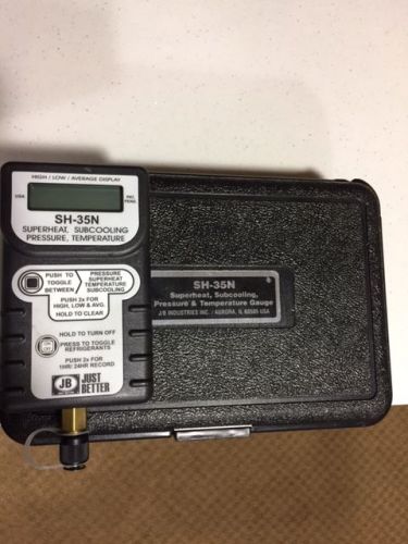 JB Industries SH-35N Digital Superheat Sub-Cooling Gauge with Carrying Case