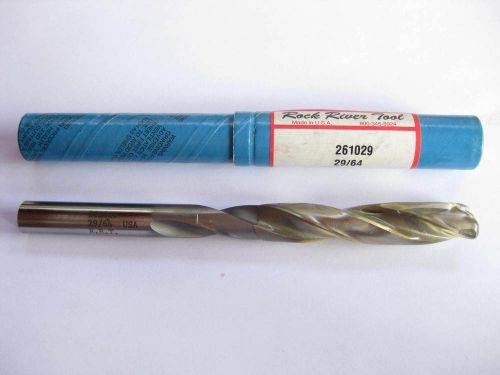 ROCK RIVER TOOL 261029 29/64&#034; Carbide Tipped 6 inch Length Drill Made in USA