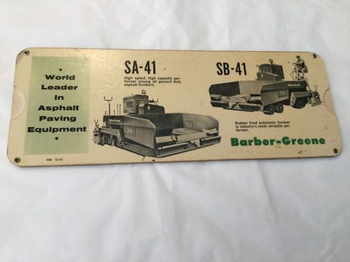 Vintage 1959 Barber-Greene asphalt paving calculator