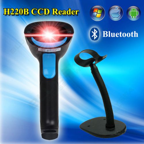 Handheld CCD Image Bluetooth Barcode Reader + Free Stand for Andriod IOS Iphone
