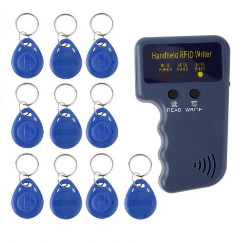 Handheld 125KHz RFID Copier/Writer/Readers/Duplicator With 10PCS ID Tags D#