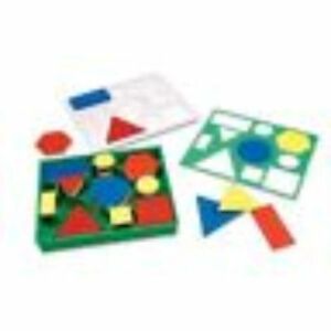 Learning Resources LER 12700 Attribute Blocks Desk 60 Piece Set