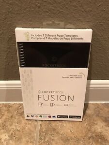 Rocketbook Fusion Smart Notebook Executive Size 6&#034; x 8.8&#034; Brand New Black