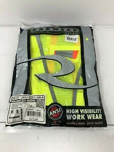 Radians SV6HG-M Heavy Duty Surveyor High Visibility Green Mesh Safety Vest