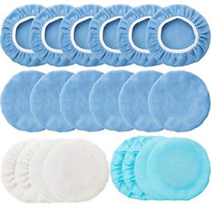 20 Pieces 9-10 Inches Car Polisher Pad Bonnet Microfiber Max Baxer Bonnet Bonnet