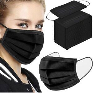 Black Face Masks 50 Pack USA Seller