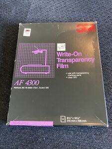 3M Write-On Transparency Film 8.5&#034;x11&#034; AF4300 / 1 Box of 60 Sheets