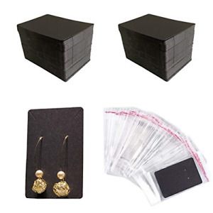 Earring Cards,150 Pcs Earring Display Cards Earring Holder Cards with 150 Self-