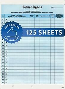 Rapid Tabbies Patient Sign-in Label Forms 8-1/2&#034; x 11&#034; Form Blue 23 Labels/Sh...