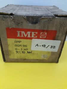 IME AQM96 0-1mA 0-10bar single phase Analogue Ammeter New