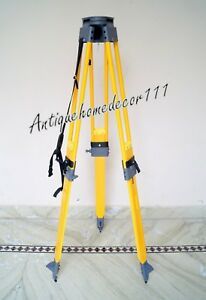 New heavy model wooden tripod survey instrument total station level theodolite
