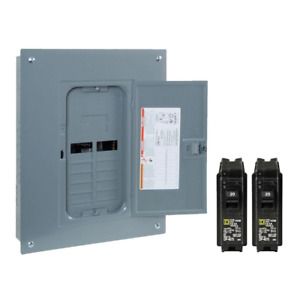 Square D 125-Amp 24-Circuit 12-Space Electric Main Breaker Load Center Panel Box