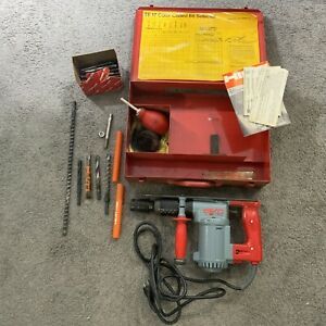 Hilti TE 17 Hammer Drill w/ extras lot carrying case drill bits anchors (AS IS)