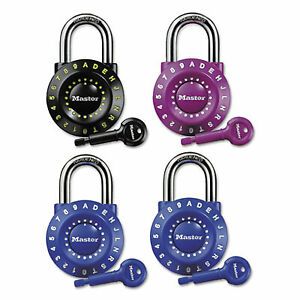 Master Lock Set-Your-Own Combination Lock, Steel, 1 7/8&#034; Wide, Assorted 1590D