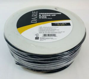 Dare 2212 UNDERGROUND &amp; HOOK-UP WIRE 14 Ga x 165 ft, For Electric Fence, NEW