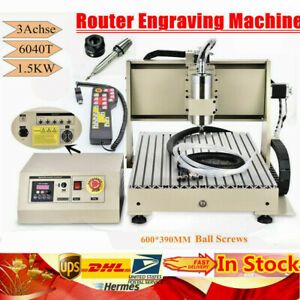 1500W CNC 6040 3 Axis Engraving Carving Router DIY Wood Metal Milling Machine+RC