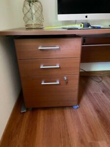 File Cabinet Laminated with 3 drawers beautiful wood color