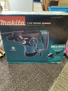Makita HR2811FX 1-1/8 inch Rotary Hammer Drill with Angle Grinder Combo - New!