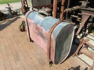 Large Antique COPPER Steam Traction Engine Riveted Water Tank 47&#034; x 36&#034; x 18&#034; ??