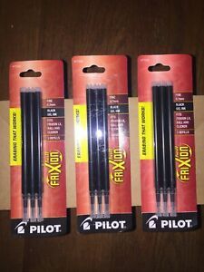Pilot FriXion Ball Erasable Black Gel Ink Refills Fine Point 0.7mm 3 Pack (9) #2