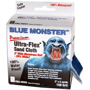 BLUE MONSTER ABRASIVE CLOTH 70172 Sand Cloth 2&#034;X5Yrd