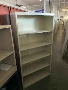 HEAVY DUTY METAL BOOKCASE by TENNSCO OFFICE FURNITURE in BEIGE 66&#034;H