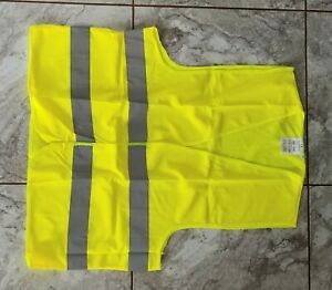 Pack of 3 High Visibility Neon Yellow Safety Vest with Reflective Strips -XL