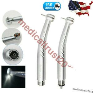 Dental High Speed E-generator LED Handpiece Golden Cartridge Standard 2/4 Hole