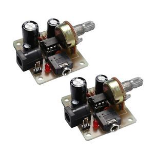 2 Pieces DIY Kit 5V-12V LM386 Mini Amplifier Board ICSK025A Power Electronic