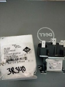 Fan Relay Type 91 DPDT 12 amp 24 vac coil 2 pole switching relay