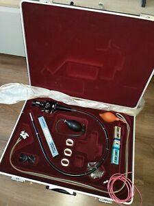 Olympus GFB fiber optic gastroscope + accesories + case