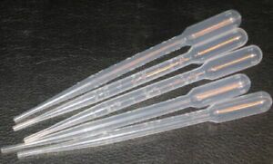 500 plastic transfer pipettes droppers graduated 0.5 ml