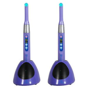 2pcs Dental LED Curing Light Lamp 2300mW 1S Resin Cure iLED